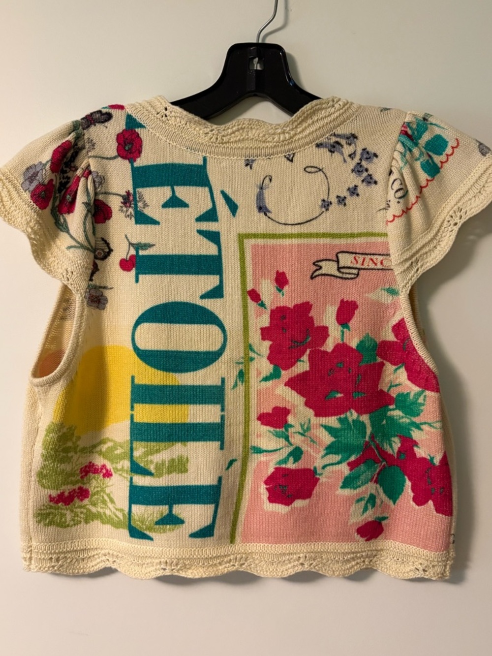 Anthropologie Tie-front Knit Top/Vest - Picture 2 of 5